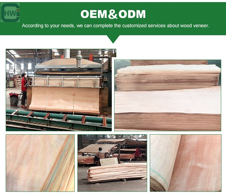 Customizable natural okoume veneer 